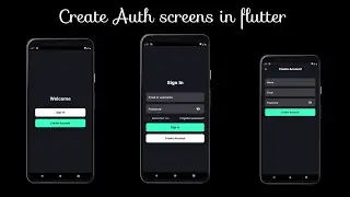 How to create log in and sign up screens with flutter getx