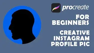 #shorts | Create Creative Instagram Profile Photo In Procreate | #procreateshorts #youtubeshorts