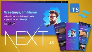 Build & deploy responsive portfolio page with NextJS, Typescript and Tailwind CSS