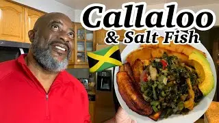 How to make Callaloo & Saltfish! (Peel, Clean & Cook!) | Deddys Kitchen