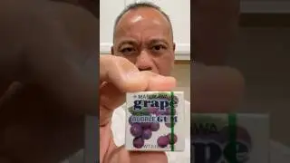 👂 ASMR MARUKAWA BUBBLE GUM CANDY FROM JAPAN GRAPE FLAVOR AND EATING SOUNDS 👂 