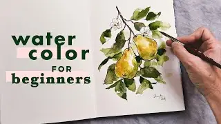 50 Ways to Fill a Sketchbook | Pear Watercolor Illustration