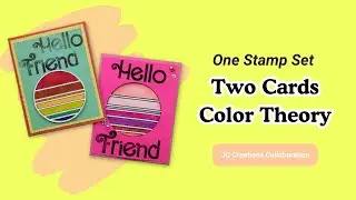 Create Two Colorful Cards with One Stamp Set | Color Theory Card Making Tutorial