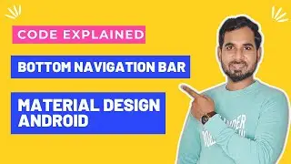 Material Design Bottom navigation Bar | Android Tutorial