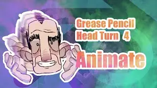 Blender Grease Pencil Head-Turn Part 4: Animation & Lip Sync