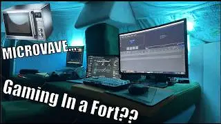 This Pillow Fort has two Gaming Setups