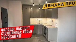 КУХНЯ ЛЕМАНА ПРО (Леруа Мерлен) / Фасады  НЬЮПОРТ/ Столешница Egger