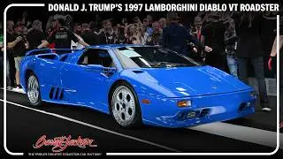 SOLD! Donald Trump's 1997 Lamborghini Diablo VT Roadster - BARRETT-JACKSON 2024 SCOTTSDALE AUCTION