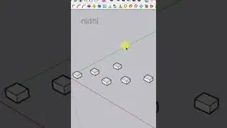 Object Align on Green axis in SketchUp #sketchup