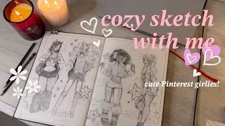 late night sketching | cozy sketch with me💌