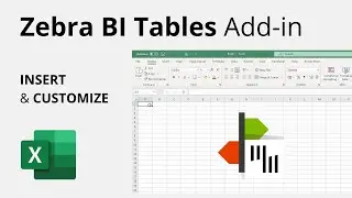 💡 How To Add & Customize Zebra BI Tables for Office #Excel Add-in