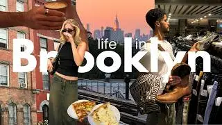 New York Vlog🗽✨ Exploring Brooklyn, Thrift Shopping & Pizza Dates..