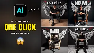 How to Create 3D Ai Wings Name Image | Trending Wings Name Photo Editing | Bing Image Creator