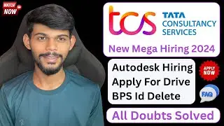 TCS BPS Id Delete & Apply For Drive Issue | Solved Step By Step