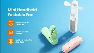 Mini Portable Fan || Tiny Pocket Rechargeable Fan Gadgets