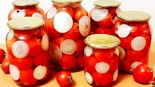 Sweet TOMATOES with onions! The best TOMATO RECIPE for winter! SECRETS of how to preserve tomatoes