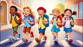 Off to School We Go! 🎒 | Fun Morning Routine Song for Kids | Sing Along & Get Ready!