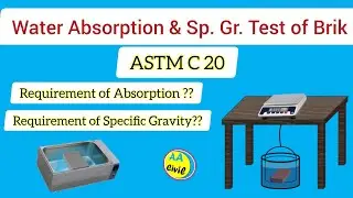 Water Absorption & Specific Gravity Test of Brick | ASTM C 20 | All About Civil Engineer