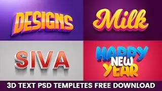 Get Creative with 25 Free 3D Text Effects for Photoshop