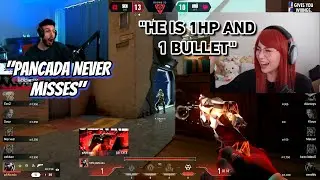 Tarik and Kyedae Reacts to Sen Pancada 1v3 1HP 1Bullet Clutch with Sheriff😱 | SEN vs KRU.