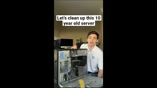 This Server is FULL of DUST! Lets clean it up #shorts #computer #pcrepair #pc