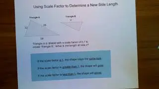 Using Scale Factor to Determine a New Side Length