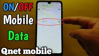 How to Turn ON/OFF mobile data on Qnet mobile C32