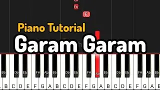 Garam Garam | Easy Piano Tutorial | Guitar Tab #tiktok | SARIPODHAA SANIVAARAM Slowed Version