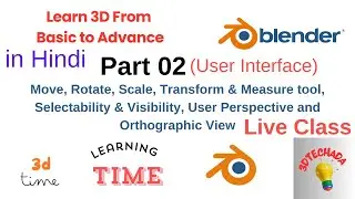 Blender tutorial for beginners | Part 02 | User interface | #3d #blender #blendertutorial  #hindi