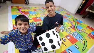 Playing Snakes & Ladder Game 😍 With Brothers