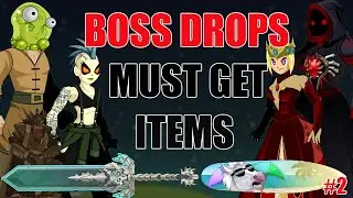 AQW Must Get Boss Drops And Their Items #2 | Possessed Peasant -Safiria Tribute Armor and Lots More!