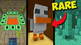 Top 10 RAREST Structures That Spawn In Minecraft...