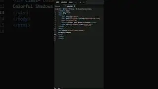 Colorful Text Shadow Animation | #htmlcss #codingtutorials