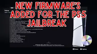 New PS5 Firmwares Added for the PS5 Jailbreak!