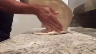 How TO Stretch Neapolitan Pizza SLOW MOTION - Alessio Lacco (PangeaKitchen)