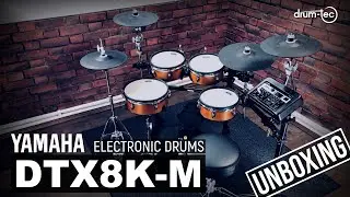 Yamaha DTX8K-M electronic drumkit unboxing & playing by drum-tec