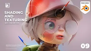 09 Shading and Texturing - 3D Character Creation #blender3d #animation