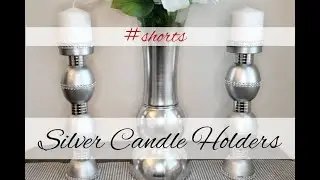 #shorts Silver Orb Candelsticks from dollar tree bowls