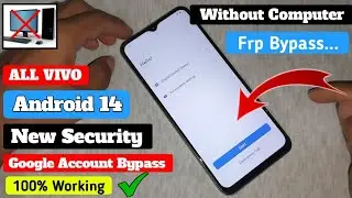 ALL Vivo Frp Bypass New Security Update Android 14 || New Solution Vivo Google Account Bypass