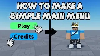 HOW TO MAKE A SIMPLE MAIN MENU 🛠️ Roblox Studio Tutorial