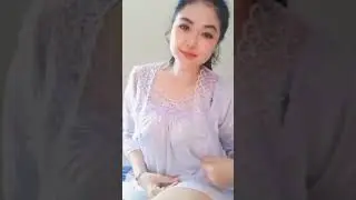 tante cantik pakai gstreng no bra 