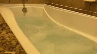 Bathtub Filling ASMR // Bathtub Filling with Whirlpool Jets Running 3 Hour Loop