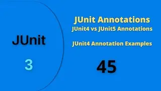 45# JUnit Series - 3# JUnit4 vs JUnit5 Annotations || JUnit4 Annotations with Examples