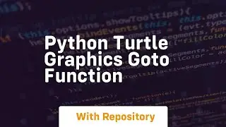 Python turtle graphics goto function