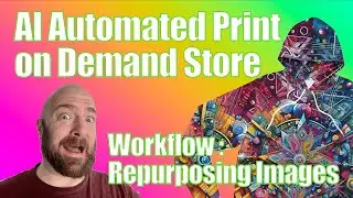 Repurposing AI Generated All Over Print Graphics - Simple Printify / Make Workflow