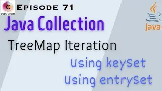 TreeMap Iterate Java | keySet | entrySet | Java Collection Framework