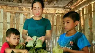 Single mother: how to make rice flour cake: DANG THI DU