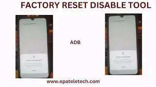 DISABLE FACTORY RESET OPTION ON MOBILE AFTER MDM BYPASS