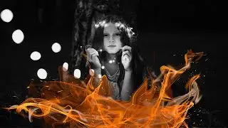 Fire Effect Design psd !! Photo shop Overlay !! Photo me Fire effect kese dale