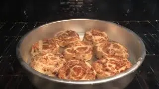 Cinnamon Rolls cooking in a Convection Oven